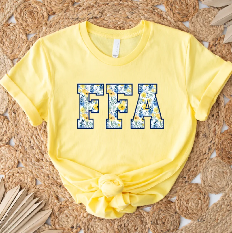 FFA Watercolor Floral T-Shirt (XS-4XL) - Multiple Colors!